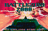 Battlezone 2000 title screen for Atari Lynx